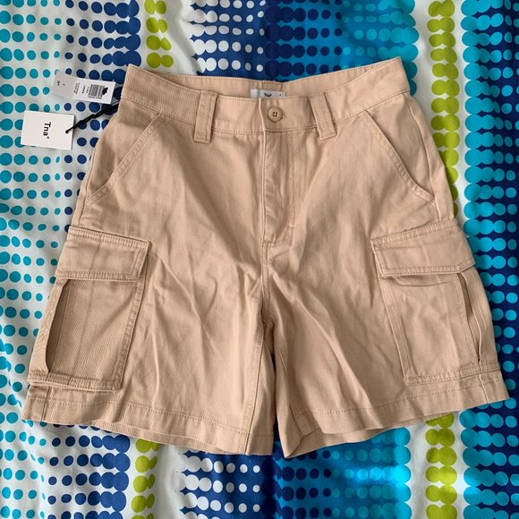 Aritzia Tna Lenox Cargo Shorts, Size 4, Flax Beige - Picture 3 of 8